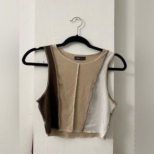 Colorblock Halter Top